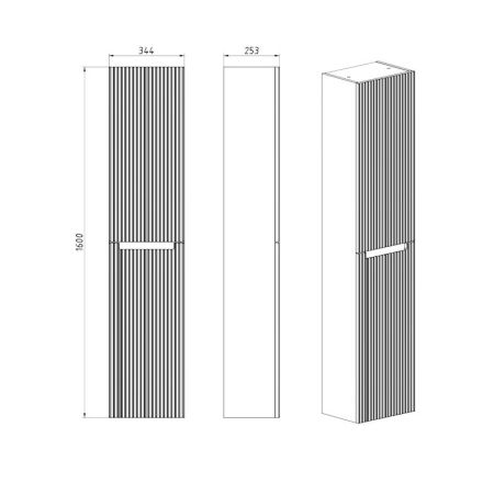 Пенал Dreja Euphoria 35 см, белый, артикул 99.2024
