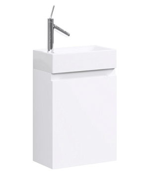 "Леон-МР" тумба под умывальник подвесная, цвет белый Ln-MP.01.04/W, ТМ «AQWELLA»