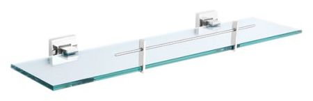 Стеклянная полка Nofer Barcelona 16910.В хром, глянцевая/прозрачное стекло