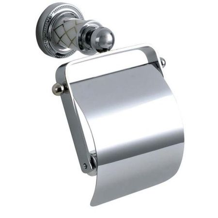 Держатель для туалетной бумаги с крышкой MURANO CHROME (белое)_Комплект Держатель для туалетной бумаги с крышкой MURANO CHROME (белое)_Комплект