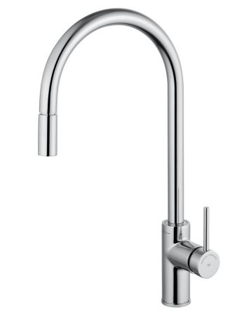 Смеситель для кухни с выдвижным изливом WONZON & WOGHAND Хром (WW-422902-CR)