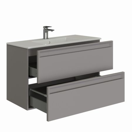 Тумба под раковину Allen Brau Eclipse 100 1.E1003.PGM 2.0 платина матовый, артикул 1.E1003.PGM 2.0