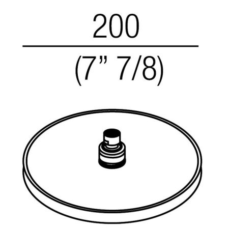 Agape Al dente Душевая головка, ø 20см, цвет: матовый черный, артикул CRUB1103RE