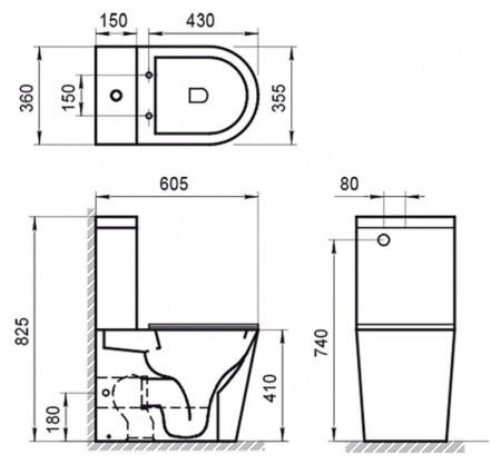 Унитаз-компакт безободковый BELBAGNO FLAY-R Унитаз-компакт безободковый BELBAGNO FLAY-R