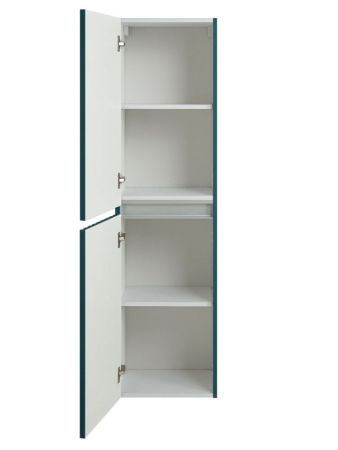 ELEGANT Пенал настенный, подвесной, Аквамарин AM-ELEGANT-1500-2А-SO-AQ-LED-P, артикул AM-ELEGANT-1500-2А-SO-AQ-LED-P