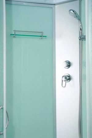 Душевая кабина Erlit Comfort ER3512TPL 120x80 задняя стенка Белая стекло матовое