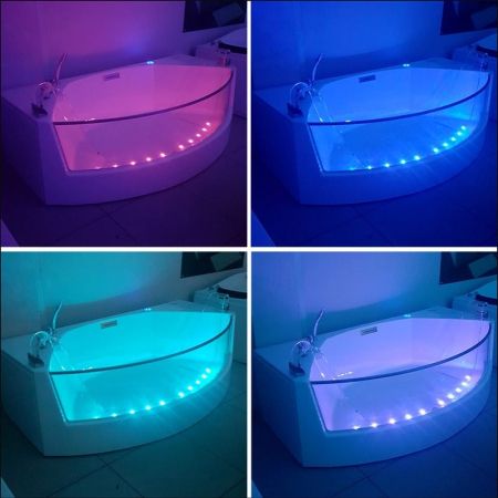 Акриловая ванна Gemy G9079 200х105 с гидромассажем, артикул G9079