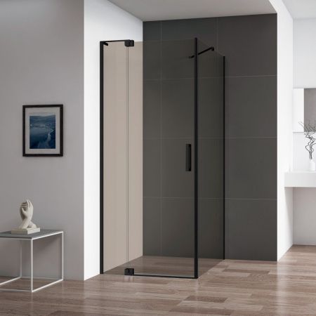 Душевой уголок CEZARES SLIDER-AH-1, артикул SLIDER-AH-1-80-100/110-GRIGIO-NERO