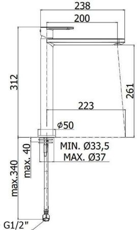 Смеситель для раковины Paffoni Candy CA081CR, артикул CA081CR