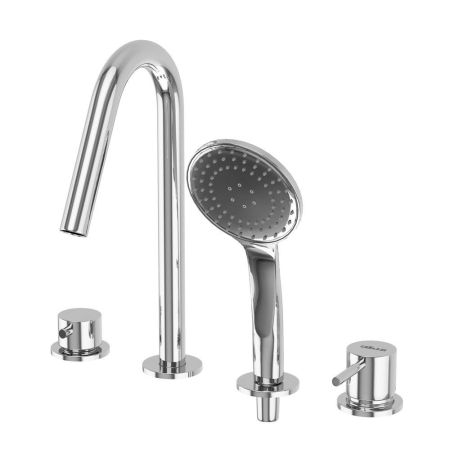 Смеситель на борт ванны LEAF-BVDM4-L, артикул LEAF-BVDM4-L-NOP