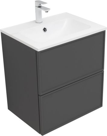 Тумба под раковину Aquanet Арт 60 ясень графит, артикул 00329063