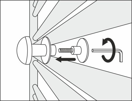 Крючок, Сунержа, СФЕРА, одинарный, ширина, мм-34, глубина, мм-49, высота, мм-34, тип установки-между перемычками полотенцесушителя, для водяных и электрических моделей, материал-нержавеющая сталь, крепления в комплекте, цвет-чёрный хром, артикул 01-2010-0001