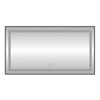 Зеркало с подсветкой LED Fixsen FX-2120F прямоугольное 120х80 см, графит