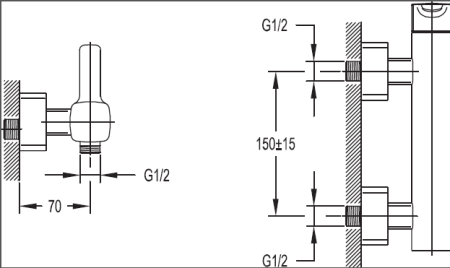 Смеситель для душа CEZARES TESORO-D-01, артикул TESORO-D-01
