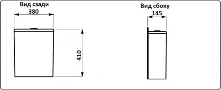 Унитаз напольный CeramaLux 1219A, артикул 
