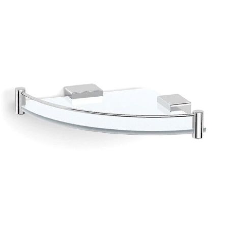 Стеклянная полка Langberger Vico 11351F угловая Хром, артикул 11351F