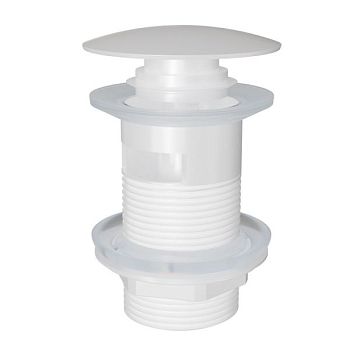 Донный клапан для раковины с переливом Knotlor BM9011WY, белый