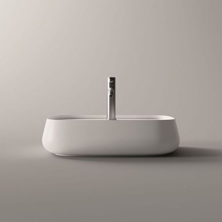 Раковина, Alice, NUR, Plan, ширина, мм-600, глубина, мм-450, высота, мм-150, тип установки-накладной (настольный), отверстия для смесителя-1, без перелива, донный клапан-необходимо заказать, материал-керамика, вид грязеотталкивающего покрытия-Aliglaze+, ц