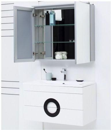 Тумба с раковиной De Aqua Форма 90 белый, артикул 00212700