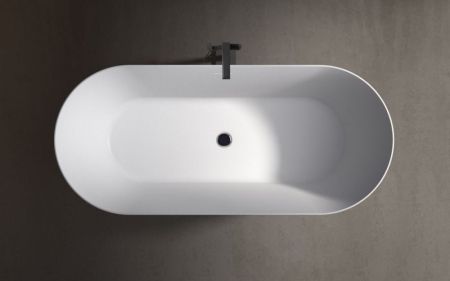 Zenon Leman, акриловая ванна закругленной формы, 170x75xh60 см, цвет белый глянцевый, артикул 4000.000.000.000.40928