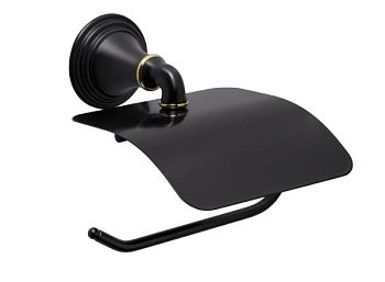 Держатель туалетной бумаги Fixsen Luksor FX-71610B Черный Золото