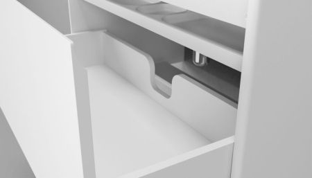 Тумба под раковину Velvex Klaufs 90.1Y tpKLA.90.1Y-616.216 подвесная Белая, артикул tpKLA.90.1Y-616.216