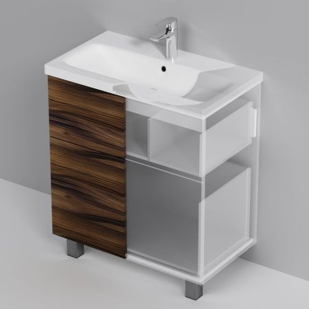 M90FSX0752HF Gem, База под раковину, напольная, 75 см, 2 ящика, цвет: орех, артикул M90FSX0752HF