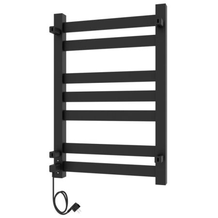 Полотенцесушитель электро "Гефест ЧКЧ П7 500х800", черный муар, правый, артикул 73207617