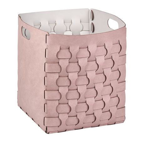 ADJ Корзинка Dubai, 35x35xH40 см., цвет: пепельная роза/устричный, артикул 2047.07/02