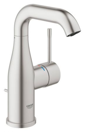 Смеситель GROHE Essence New для раковины с донным клапаном, суперсталь (23462DC1) Смеситель GROHE Essence New для раковины с донным клапаном, суперсталь (23462DC1)