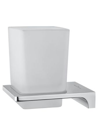 Стакан для зубных щеток с держателем WONZON & WOGHAND ECLIPSE, Хром (WW-9121-CR), артикул WW-9121-CR