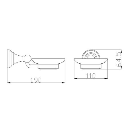 Мыльница Rav Slezak MORAVA MKA0300Z, золото, артикул MKA0300Z