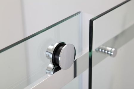 Душевой уголок Black&White Stellar Wind S208-800х1000 прямоугольный профиль Серебристый хром стекло прозрачное, артикул 2088010