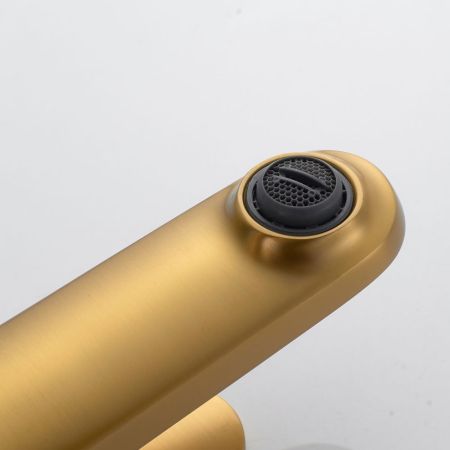 Смеситель для раковины Shevanik S4301G, золотой сатин, артикул S4301G