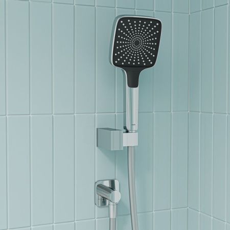 Встраиваемая система с тропическим, ручным душем и изливом, глянцевый хром, Parker, IDDIS, PARSB03i68, артикул PARSB03i68