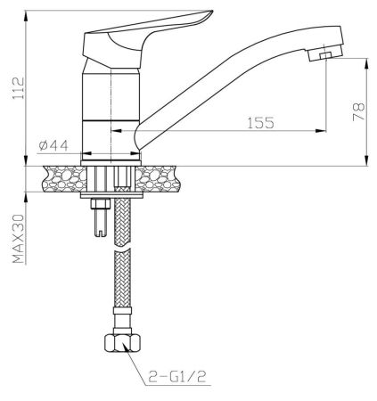 Смеситель для кухни ESKO RIO RIO 15