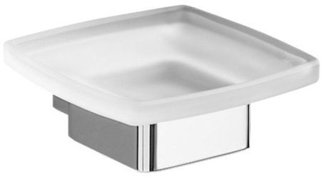 Gedy Lounge, настенная стеклянная мыльница, цвет хром, артикул 5411(13)