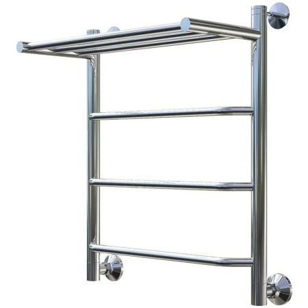 Водяной полотенцесушитель Тругор Браво 1 П НП 60x60 с полкой Хром, артикул Браво1/нп6060П