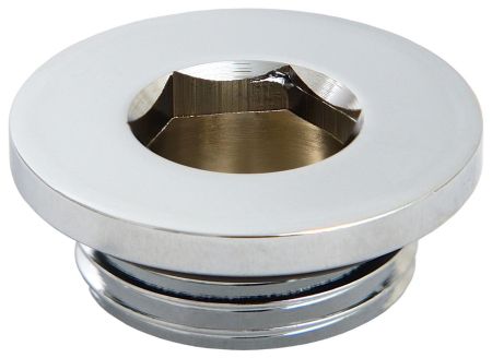 Заглушка "СТИЛЬЕ" хром d 28 мм / G 1/2" НР (Без покрытия)