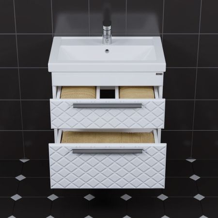 Тумба для умыв. "Калипсо-60" NEW 2 ящ подвес. (ум. Фостер 60), артикул 217009лN