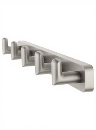 Вешалка с 5 крючками для ванной WONZON & WOGHAND GRAFFITY, Брашированный никель (WW-9355-BN), артикул WW-9355-BN