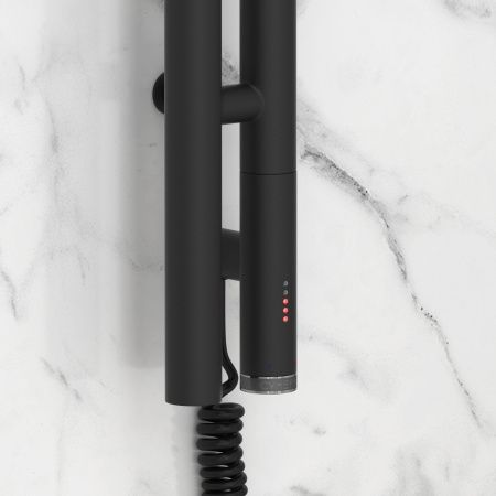 Полотенцесушитель, Сунержа, Нюанс 3.0, электрический, ширина, мм-85, глубина, мм-105, высота, мм-1200, межосевое расстояние-996, подключение-нижнее справа, электрокомплект-кабель, мощность, Вт-300, материал-нержавеющая сталь, назначение-система электросна