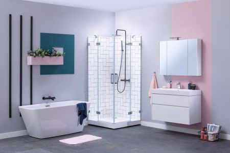 Тумба с раковиной Aquanet Бруклин 100 белый, артикул 00212599