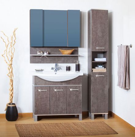 Тумба под раковину Бриклаер Карибы 100 Светлая Лиственница, артикул 4627125411243