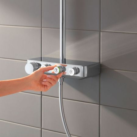 Душевая система GROHE Euphoria SmartControl 310 DUO с термостатом, хром (26507000), артикул 26507000