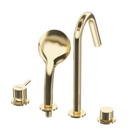 Смеситель на борт ванны LEAF-BVDM4-L