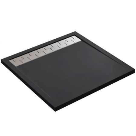 Душевой поддон из искусственного камня Vincea VST-2SR39090B 90x90 Черный матовый без сифона, артикул VST-2SR39090B