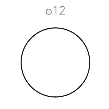Colombo Adj Круглый костер, D12 см, цвет: белый/панна котта, артикул BADJ009-1016