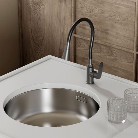 Смеситель для кухни Splenka S41.43.09, графит, артикул S41.43.09