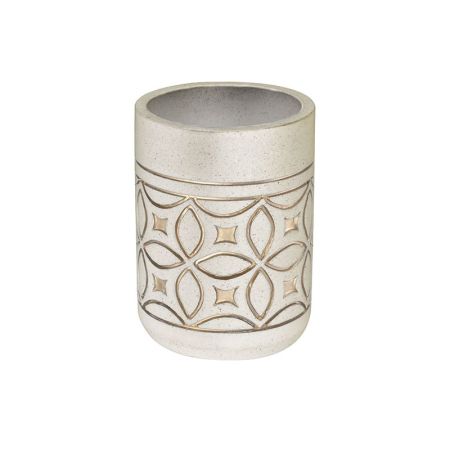 Стакан для ванной комнаты FIXSEN RICH FX-251-3, бежевый/золотой, артикул FX-251-3